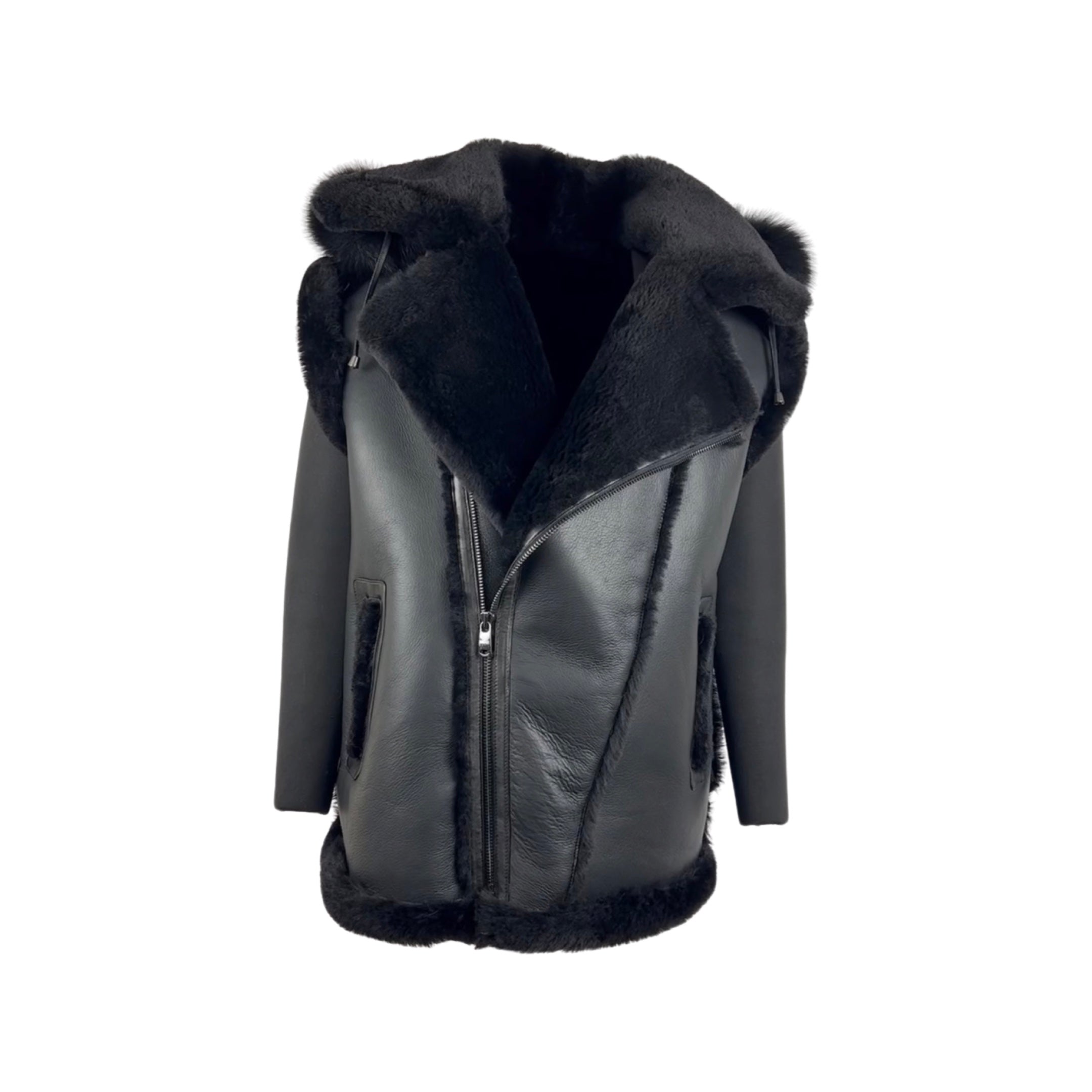 Men's Tan Color shearling Vest Style # 8001