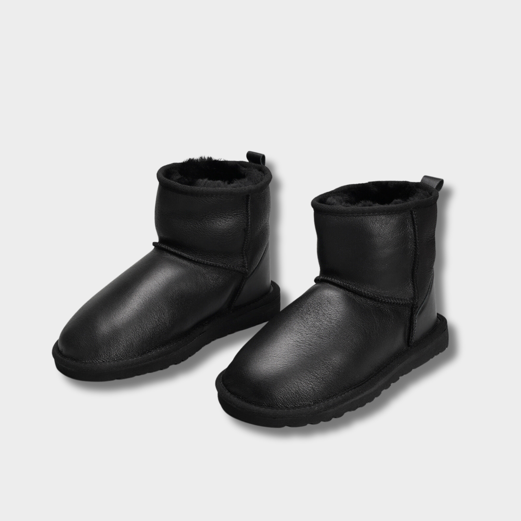 Women's Merino Sheepskin Lined Boot  Style # MU-20 BLACK NAPPA