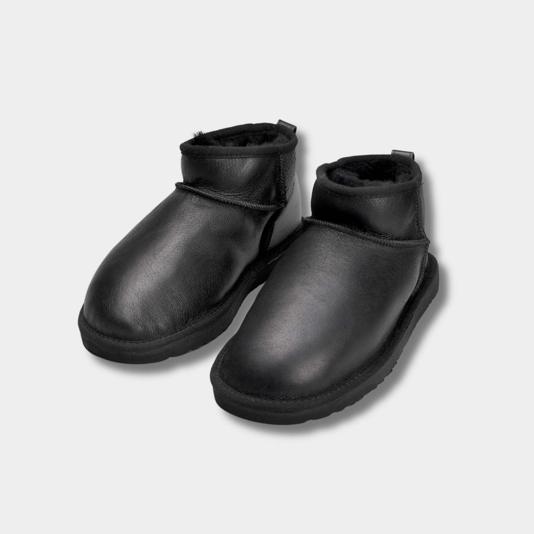 Women's Merino Sheepskin Lined Boot  Style # MU-10 BLACK NAPPA