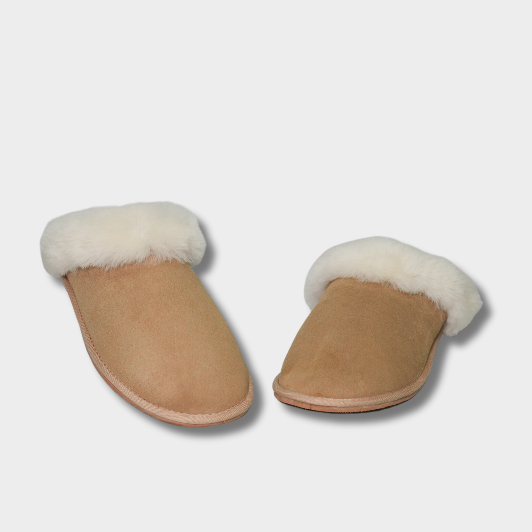 Women's Merino Sheepskin Lined Scuff Slippers Style # KT-40 DESERT
