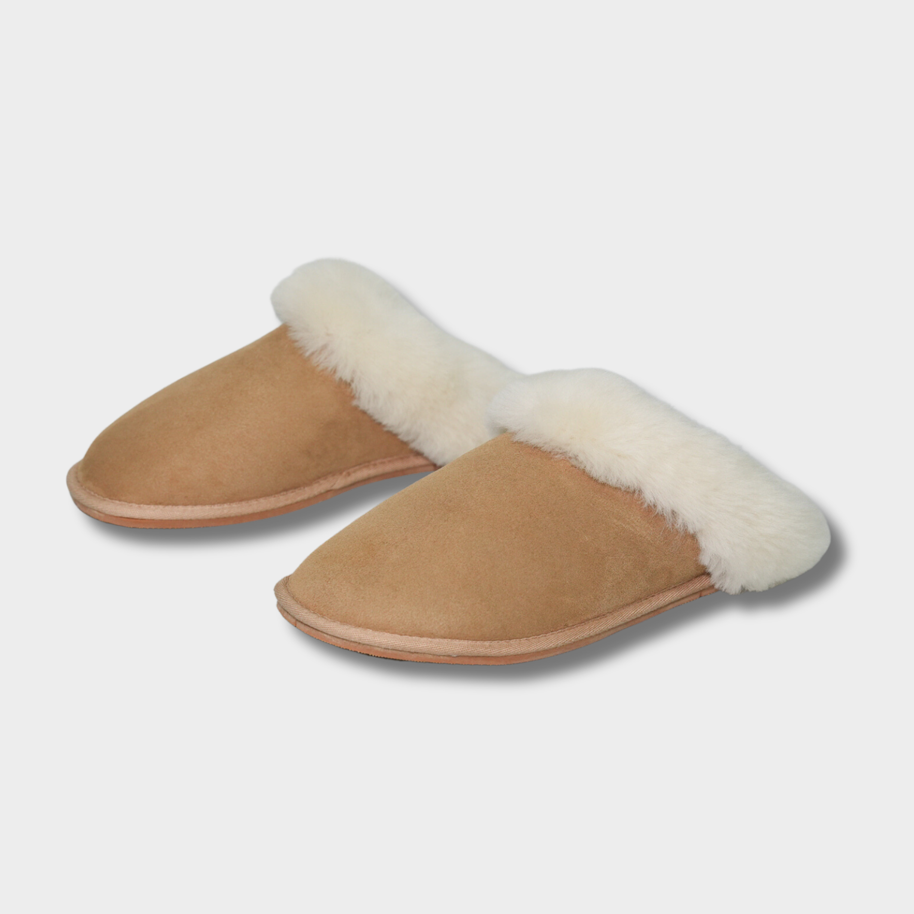 Women's Merino Sheepskin Lined Scuff Slippers Style # KT-40 DESERT