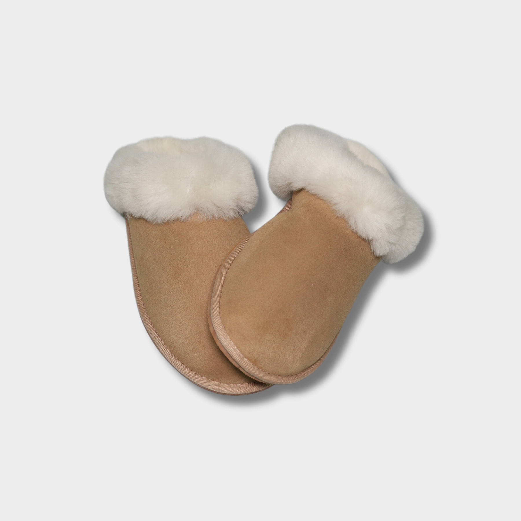 Women's Merino Sheepskin Lined Scuff Slippers Style # KT-40 DESERT